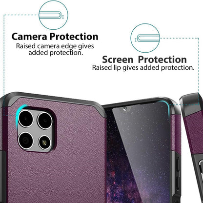 Revvl 7 5G Case Heavy Duty Dual Layer Shockproof with Magnetic Support – Hybrid Hard PC TPU Drop Protection Cover for T-Mobile Revvl 7 5G with Raised Bezels & Precise Cutouts
