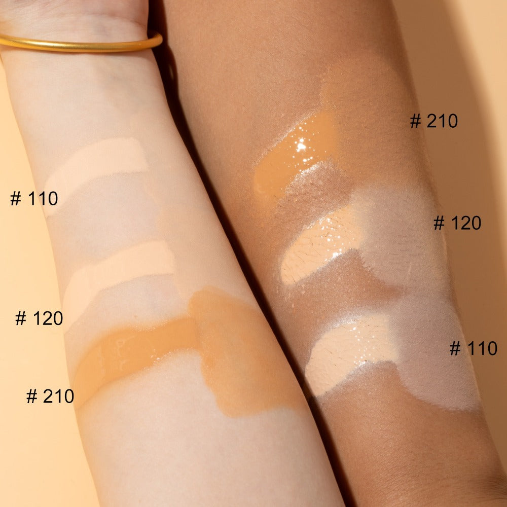 Two-Piece Spray Liquid Foundation and Brush Set with Matte Finish in Shades 110, 120 or 210