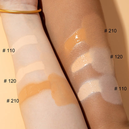 Two-Piece Spray Liquid Foundation and Brush Set with Matte Finish in Shades 110, 120 or 210