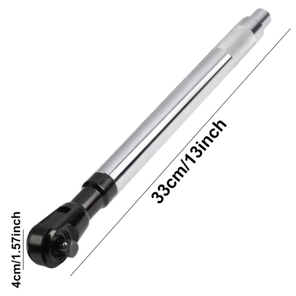 Impact Wrench Extension 1/2" Offset Ratchet Extender - 3-in-1 Heavy Duty Electric Drill Adapter for Confined Spaces Auto Repair with Socket Adapters