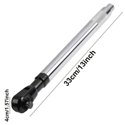 Impact Wrench Extension 1/2" Offset Ratchet Extender - 3-in-1 Heavy Duty Electric Drill Adapter for Confined Spaces Auto Repair with Socket Adapters