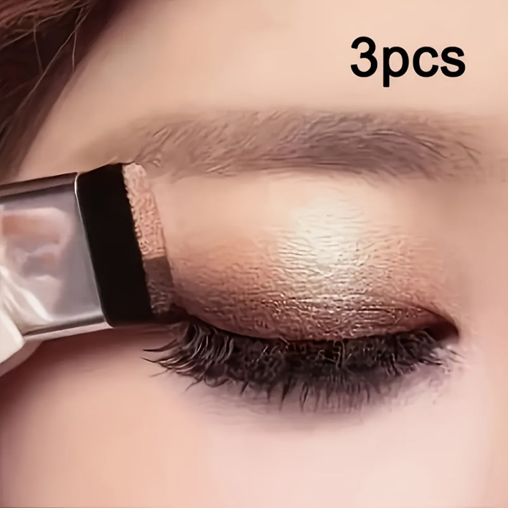 Duo Eyeshadow Palette Set 3 Pack — 2-Color Matte & Shimmer Blendable Eye Makeup with Applicator Brush, Smudge-Proof Long-Lasting Formula for Daily Wear Party Glam Gift for Women