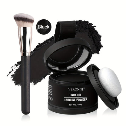 Hairline Shadow Powder Kit with Brush — Waterproof Hairline Concealer & Hair Root Touch Up Powder | Instant Fuller-Looking Hairline | 6 Shades for Women & Men All Hair Types