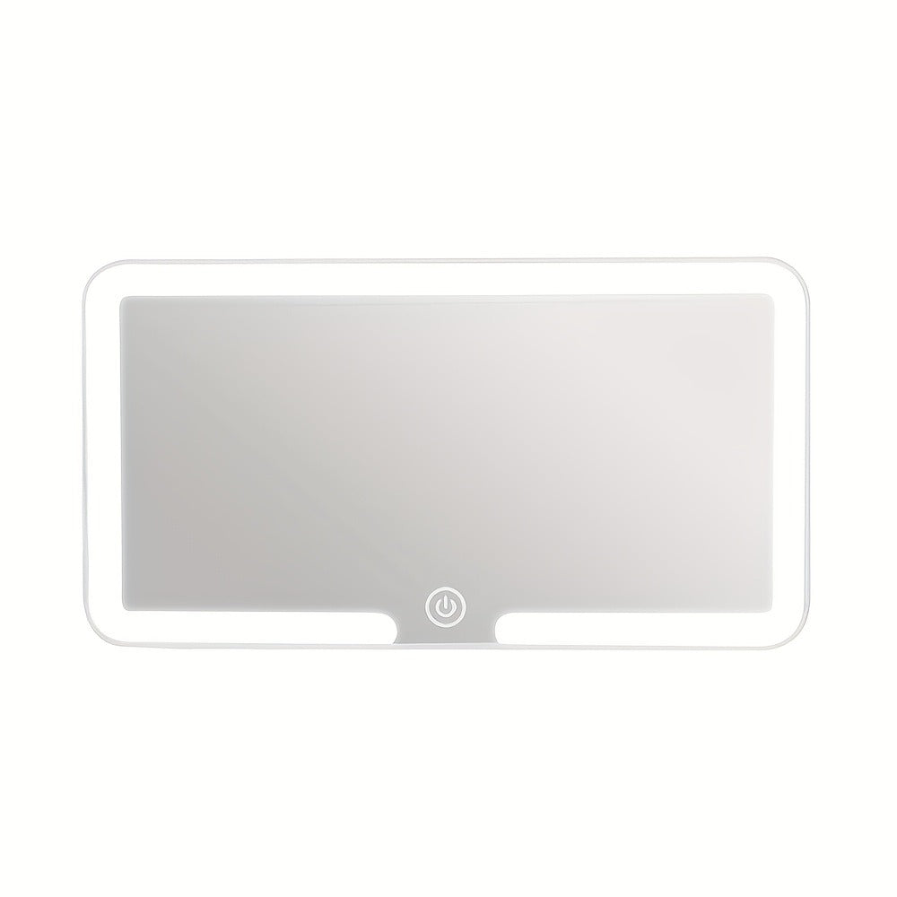Car Visor Makeup Mirror LED Lighted USB Powered - Sun Visor Vanity Mirror with 3 Light Modes, Universal Fit for Cars Trucks SUVs, Road Trip Essential Car Accessory Gift for Women Female Drivers
