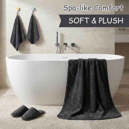 Bath Towels Set 18 or 20 Piece Coral Fleece Mix with Washcloths and Bath Ball in Multiple Colors