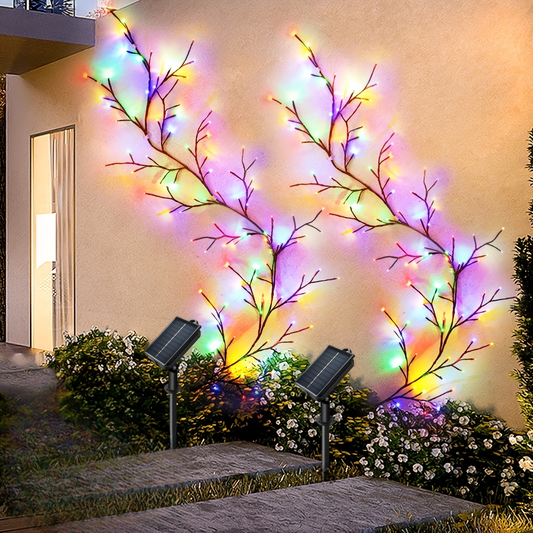 Solar Willow Vine Fairy Lights 96 LED 8 Modes 5.9ft