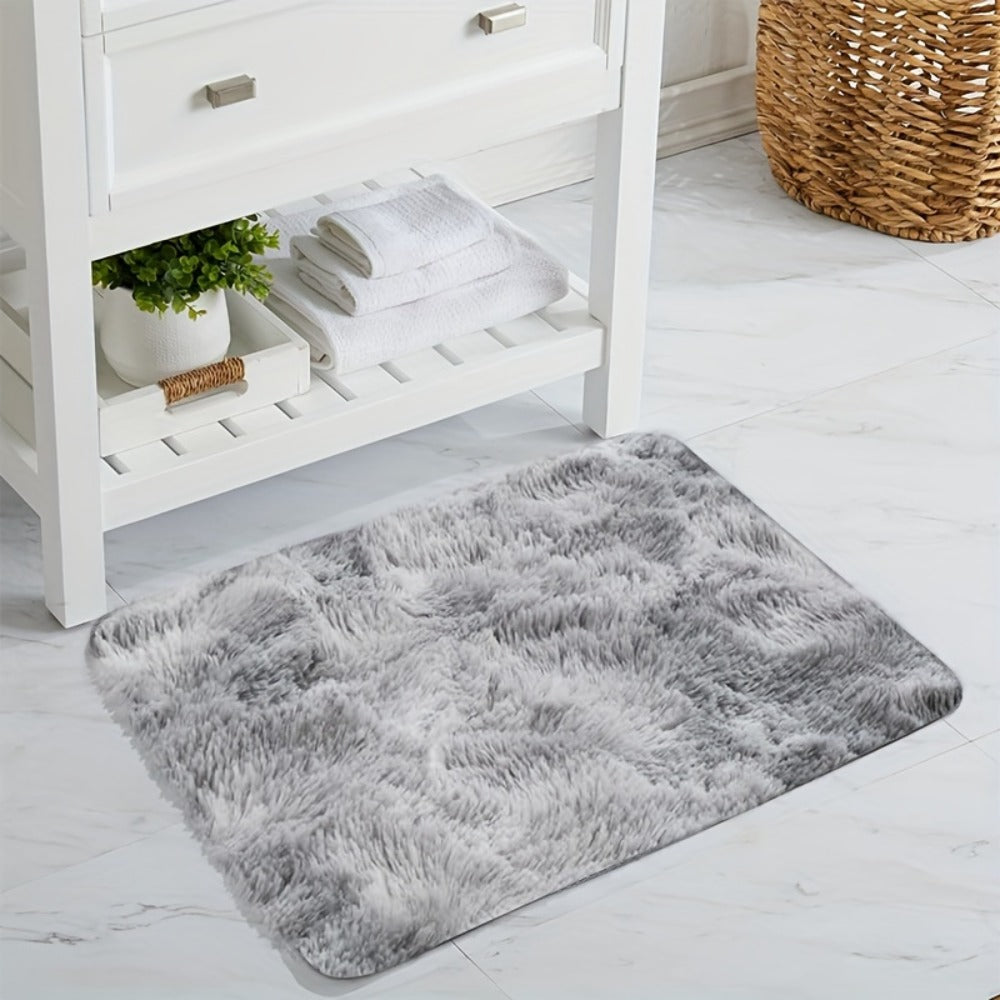 Rectangular Shaggy Area Rug with Four Color Labels and 24 x 35.8-Inch to 94.49 x 118.11-Inch Sizes