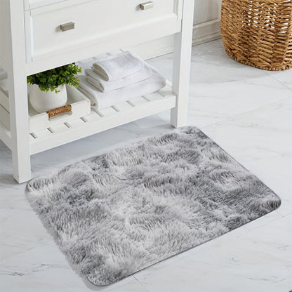Rectangular Shaggy Area Rug with Four Color Labels and 24 x 35.8-Inch to 94.49 x 118.11-Inch Sizes