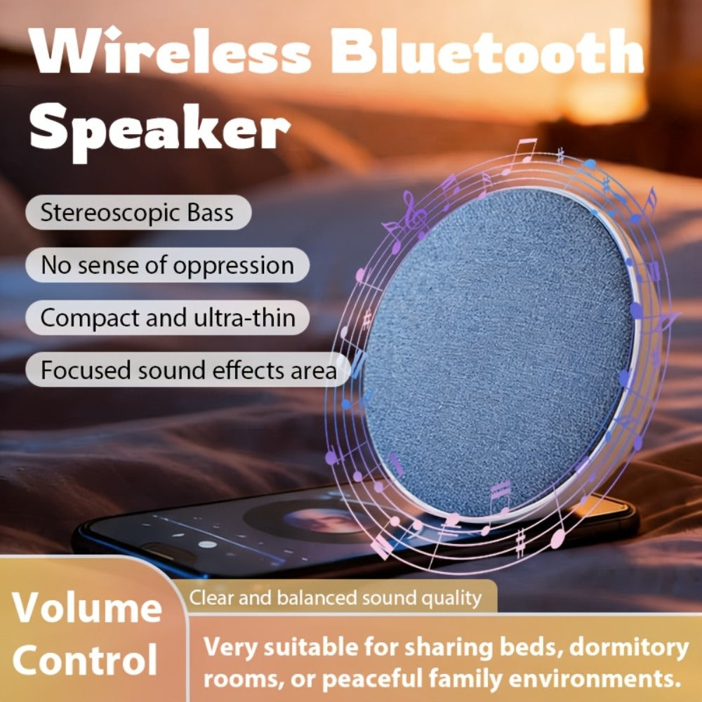 Bone Conduction Pillow Speaker Sleep Headphones Ultra-Thin 11mm Wireless Bluetooth White Noise Machine Bass Stereo TF Card Auto Shut-Off Timer for Side Sleepers Insomnia Relief Relaxation Gift