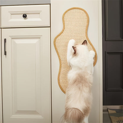 Cactus Cat Scratching Mat – Natural Sisal Rope Claw Sharpening Board for Indoor & Outdoor Use | Mess-Free Design | Cat Lover Gift