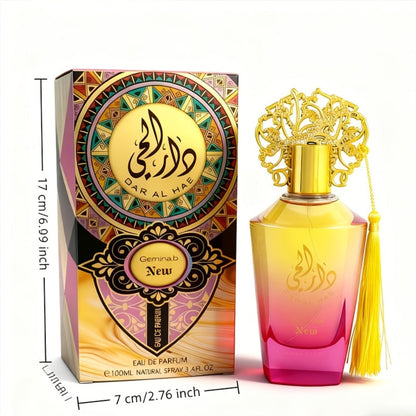 Arabic Perfume for Women 3.4 oz - Luxury Middle Eastern Eau de Parfum Spray, Long-Lasting Fruity Oriental Fragrance, Arabic Name Design, Ideal Gift for Valentine's Day, Christmas & Celebrations