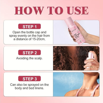 Argan Hair Oil and Rose Fragrance Spray Two-Piece Set with One- or Two-Set Checkout Options