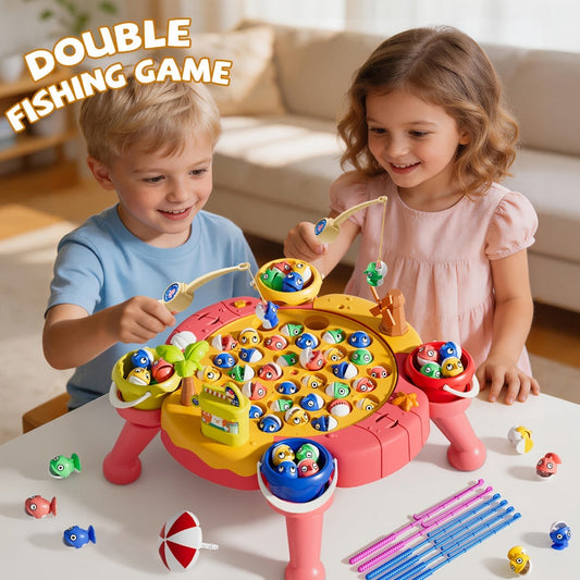 Magnetic Fishing Game for Kids 66 Pieces – Ocean Fishing Toy Set with Rods for Toddlers Ages 3 4 5 6, 1-8 Players, Birthday Gift for Boys & Girls