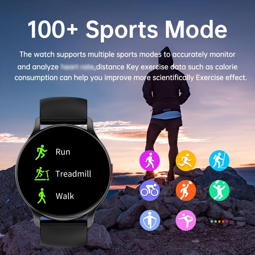 Smartwatch – AMOLED for Men SENBONO 1.43" HD Bluetooth Calling, 100+ Sport Modes, DIY Custom Watch Face, Heart Rate Sleep Blood Oxygen…