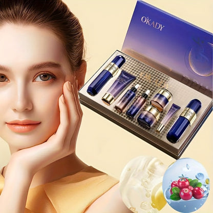 8-Piece Collagen & Hyaluronic Acid Skincare Set – Anti-Aging Kit for Firmer, Smoother & Younger-Looking Skin, Enhances Elasticity & Deep Hydration, Premium Gift for Women