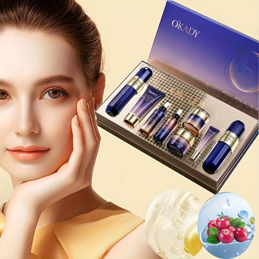8-Piece Collagen & Hyaluronic Acid Skincare Set – Anti-Aging Kit for Firmer, Smoother & Younger-Looking Skin, Enhances Elasticity & Deep Hydration, Premium Gift for Women
