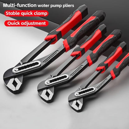 Water Pump Pliers Adjustable Heavy Duty Wrench 8" 10" 12" – Large Opening Quick Adjust, Multi-Grip Channel Lock Tool for Pipeline, Plumbing, Bathroom & Car Maintenance