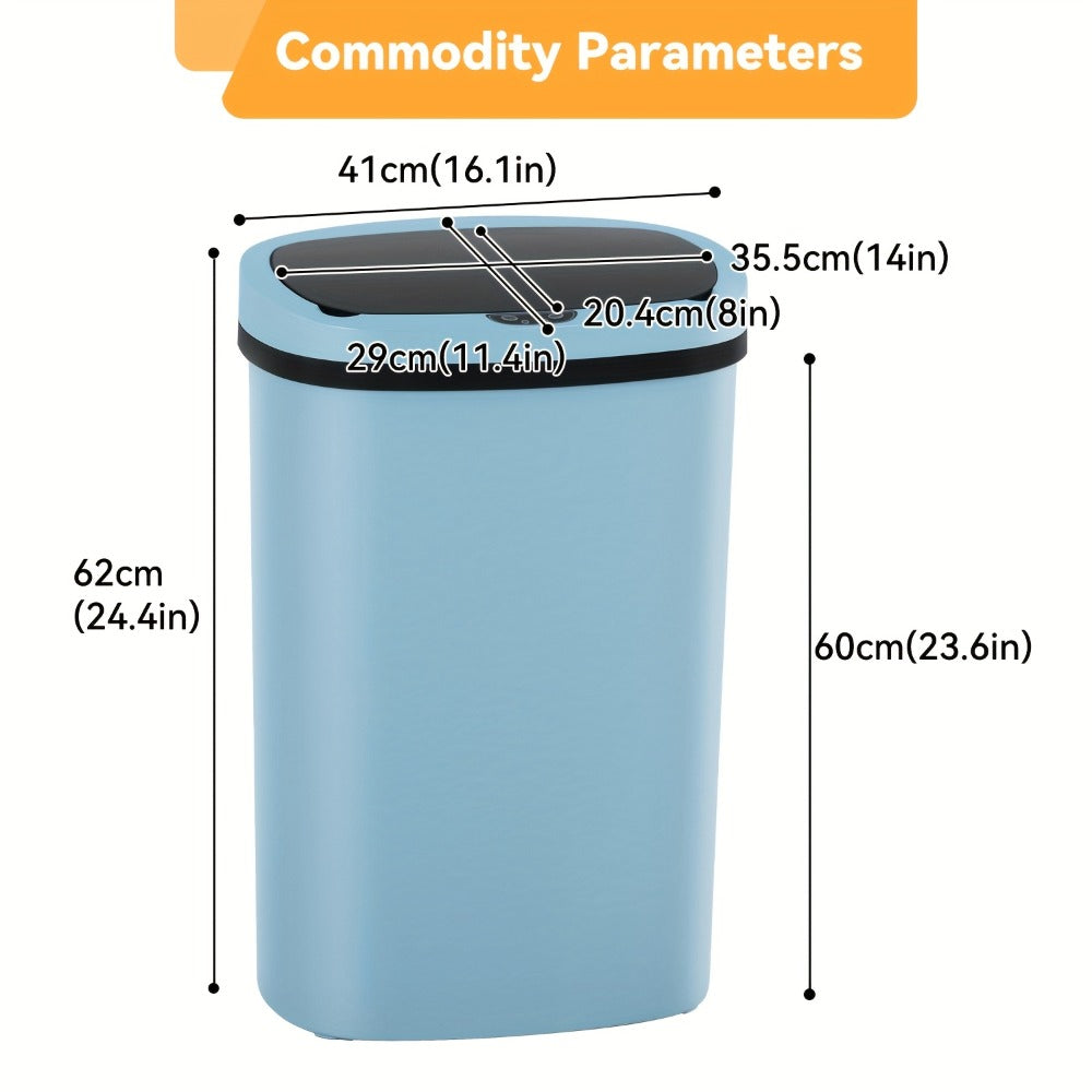 Touchless Motion Sensor Trash Can 13 Gallon 50L – Automatic Kitchen Garbage Can for Home Office Bedroom Living Room