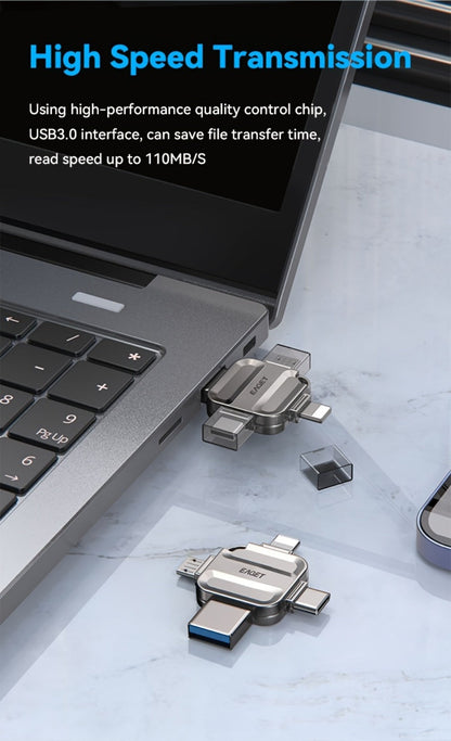 USB Flash Drive EAGET I50 4-in-1 USB 3.0 Multi-Connector Memory Stick with 32GB to 256GB Options