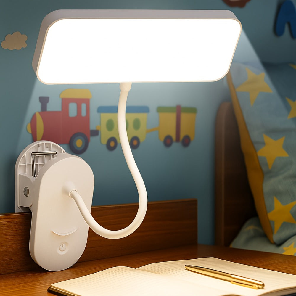 360° Gooseneck LED Desk Lamp with 3 Lighting Modes & 3 Brightness Levels – Dimmable Flexible Neck Study Lamp for Office, Home Office, Reading, Bedroom & Kids Desk