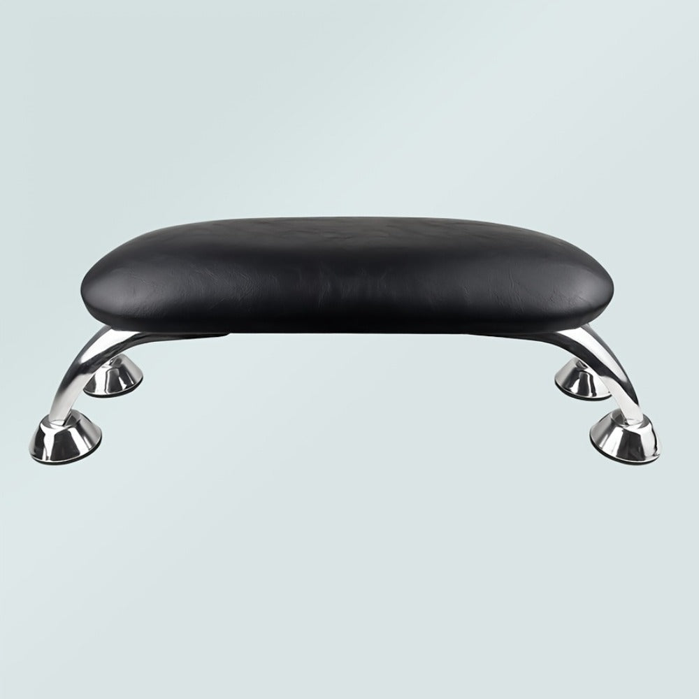 Padded Nail Armrest with Chrome-Finish Four-Leg Stand in Pink, Black or White Checkout Options