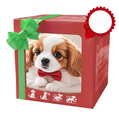 Simulation Puppy Robot Electric Interactive Dog Toy – Auto Walking, Barking & Tail Wagging, Plush Biomimetic Pet with Dog Bone Accessory, Birthday Christmas New Year Gift for Kids Girls Boys