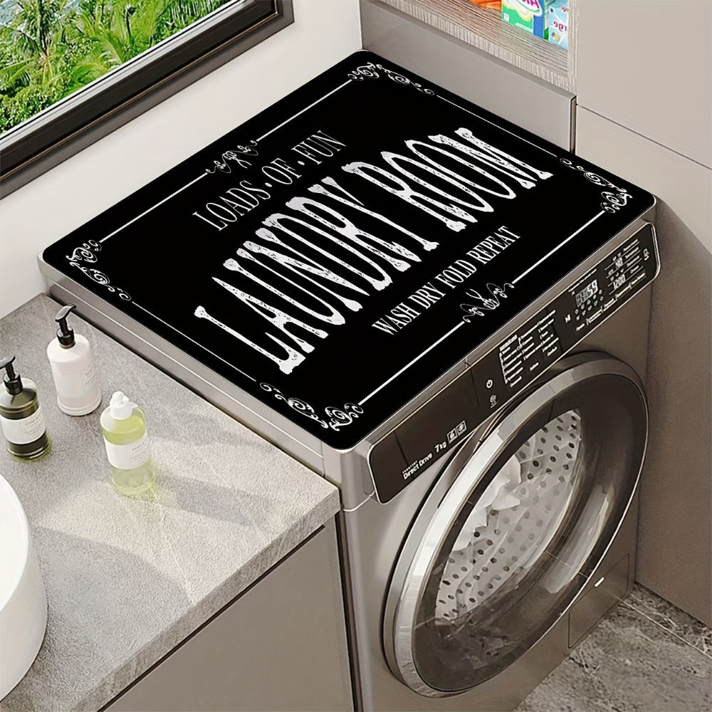 Kitchen Mat, 40x60cm Black Microfiber Dish-Drying and Laundry Counter Pad with Machine-Wash Care