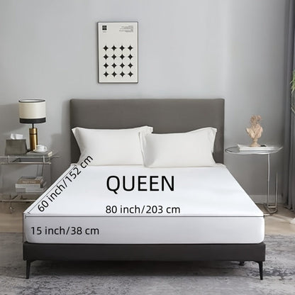 Waterproof Mattress Protector 2 Pack - Soft Microfiber Terry Cover, Noiseless Washable Fitted Sheet 8"-14" Deep Pocket, Twin Full Queen King