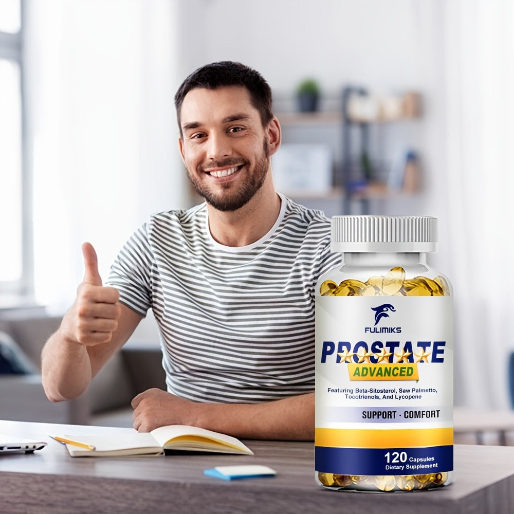 Dietary Supplement Saw Palmetto Extract and Zinc Capsules in a Men’s Formula, 120 Count for Daily Supplement Routines