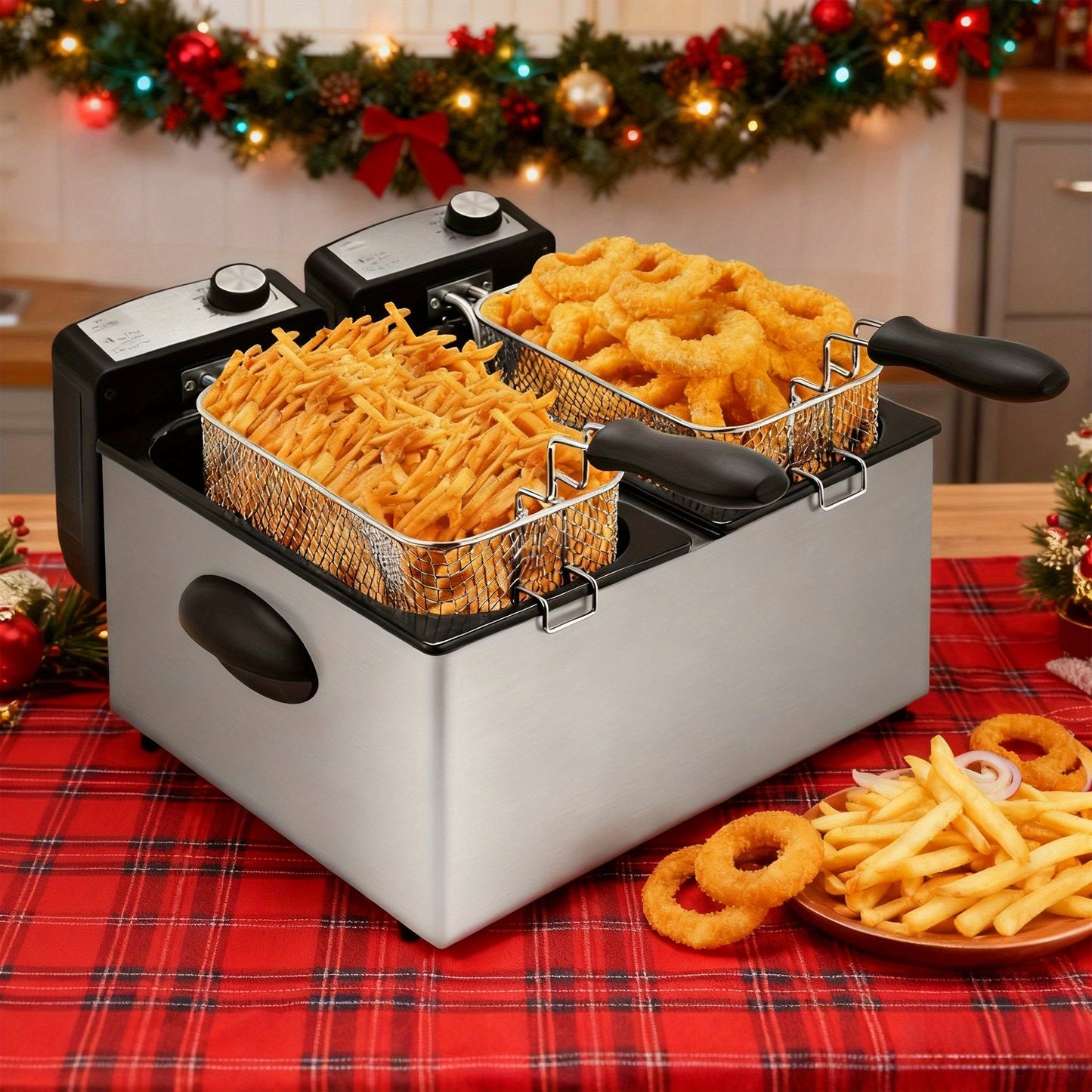 Countertop Deep Fryer with 1.5L to 6L Capacity Options, Windowed Lid and Rotary Temperature Control