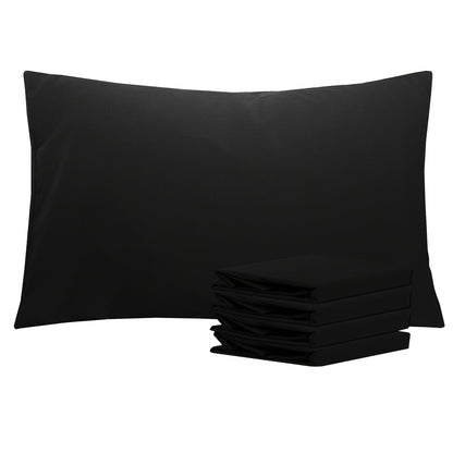 Four-Pack Queen Pillowcase Set in 32 Solid Colors with 20 x 30-Inch Size and Envelope Closure