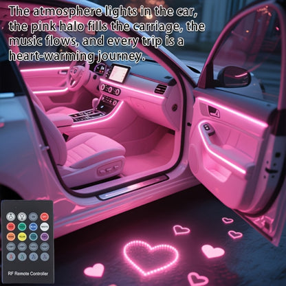 7-Color LED Car Interior Light Strip 118" Flexible USB 5V App Control Music Sync RGB Neon Ambient Lighting for Dashboard Center Console Decoration, Cars Trucks SUVs Tech Enthusiast Upgrade