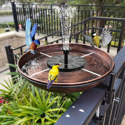 Outdoor Fountain Solar Powered for Garden, Pathway and Patio Lighting, with the Listed Configuration