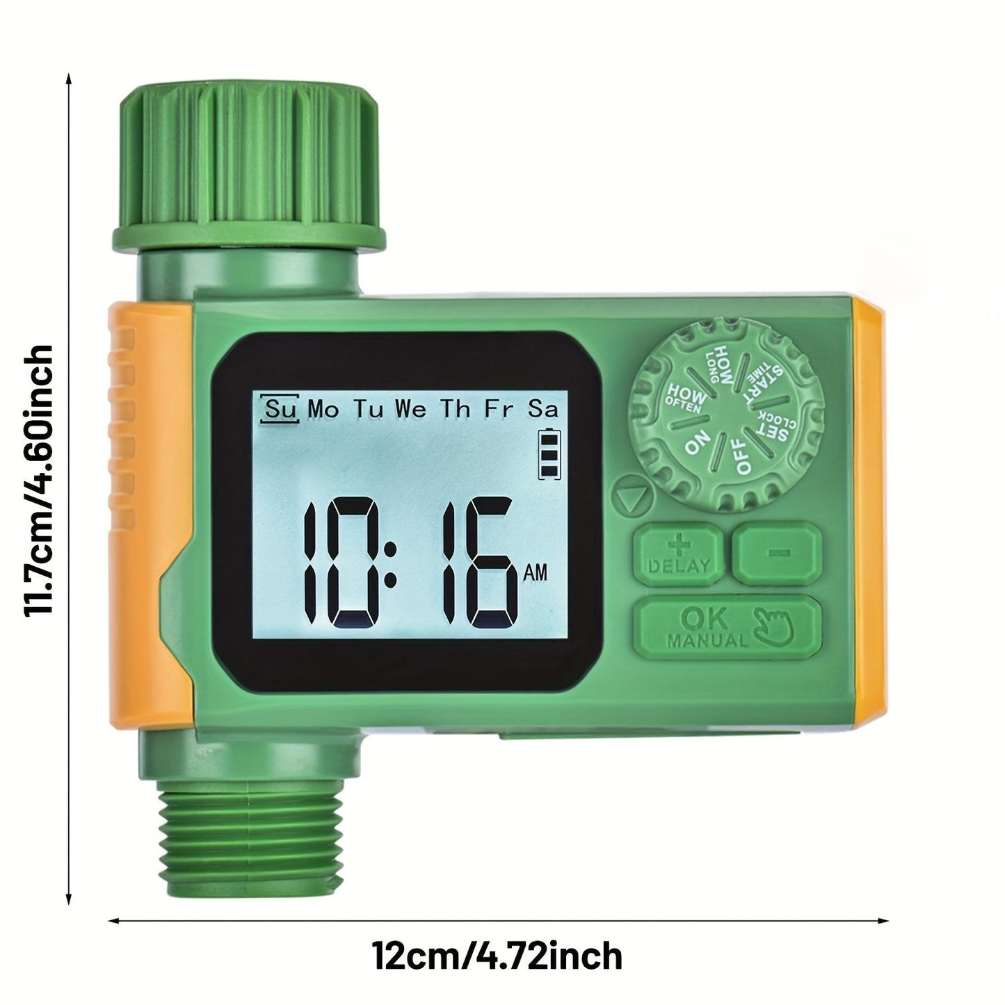 Garden Irrigation Timer Automatic Watering Controller for Lawn Farm Drip System