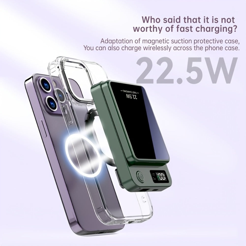 15W Magnetic Wireless Power Bank 5000 10000 15000mAh, 30W PD Fast Charging for an Everyday Personal Care Routine