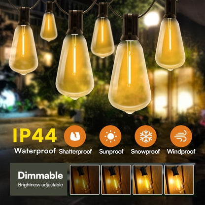 Patio String Lights 100FT ST38 Edison Bulbs Shatterproof for an Everyday Personal Care Routine