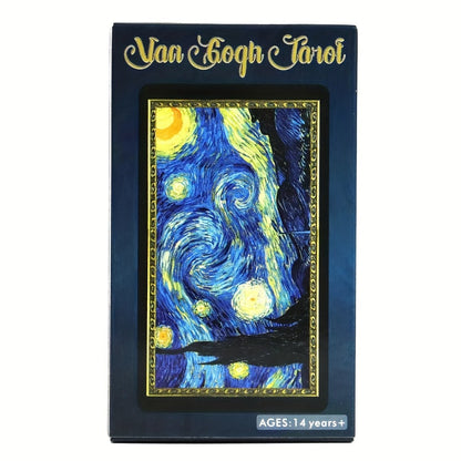 Van Gogh Art-Inspired 78-Card Tarot Deck with Major and Minor Arcana for Adult Reading and Display