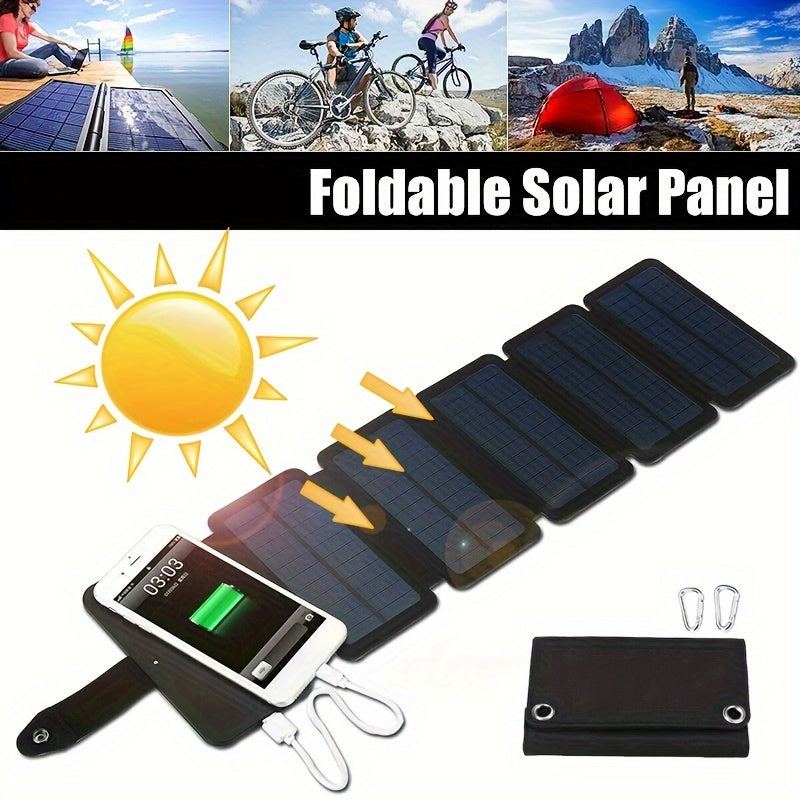 Foldable Solar Charger 100W Monocrystalline | 19.5% High Efficiency, USB Output, Waterproof PET Surface, Portable Solar Panel for Camping, Hiking, Backpacking, Phone