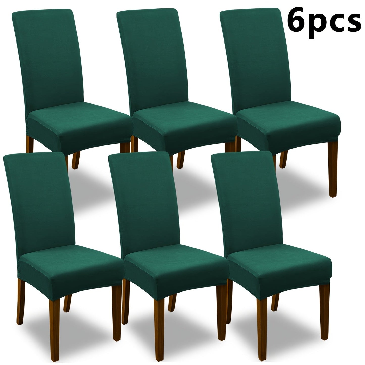 Chair Cover Set of 4 or 6 Stretch Jacquard Dining Slipcovers in Nine Available Color Choices