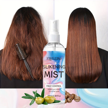 Perfumed Hair Mist Smoothing Spray 100ml — Heat Protection, Anti-Frizz, Moisturizing & Detangling Leave-In Formula | Long-Lasting