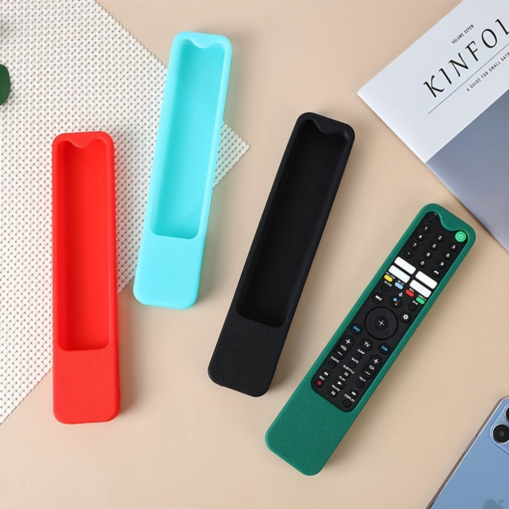 Silicone Television Remote Control Case with Lanyard in Red or Dark Green for Pictured Button Layouts