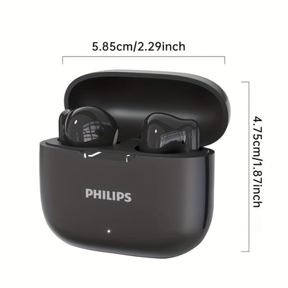 Wireless Earbuds Philips TAT1220 Bluetooth 6.0 with ANC, 360° Sound, Touch and Type-C in Two Colors