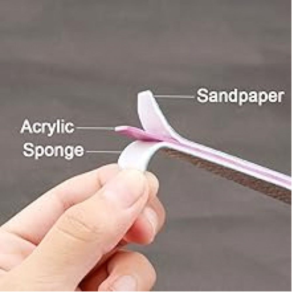 20- or 35-Piece Pink and Purple Nail File and Buffer Set with 100/180 Grit Double-Sided Boards