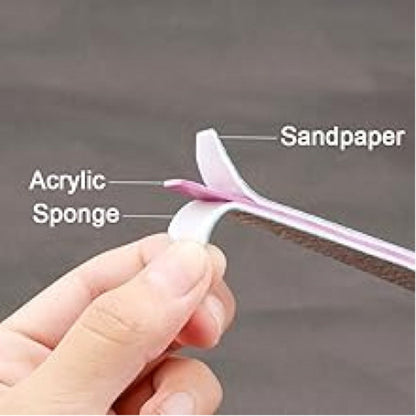 20- or 35-Piece Pink and Purple Nail File and Buffer Set with 100/180 Grit Double-Sided Boards