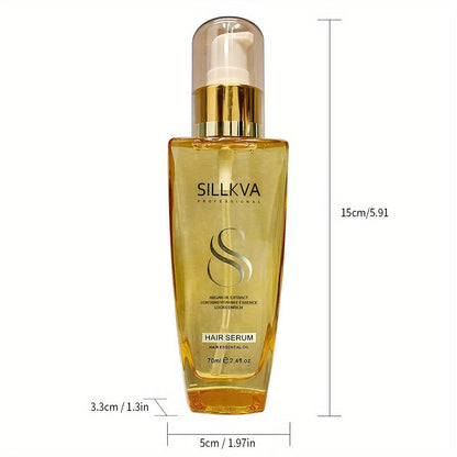 Two-Pack Argan Oil Leave-In Hair Serum for Dry, Frizzy and Flyaway Hair in Daily Care Routines