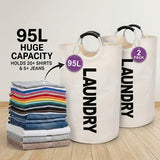 2pcs 25.1gal White