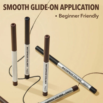 3-Piece Matte Gel Eyeliner Pen Set Waterproof Long-Lasting Smudge-Proof Precision Eye Makeup — Quick-Dry Creamy Formula for Sensitive Mature Skin Beginner Friendly Deep Medium Black