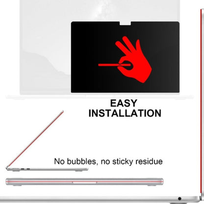 MacBook Air 13.6 Privacy Screen Filter 2022-2025 M2 M3 M4 - Removable Matte Anti-Glare Blue Light Blocking Protector, Anti-Scratch Anti-Fingerprint, Secure Magnetic Attachment, Eye Strain Relief