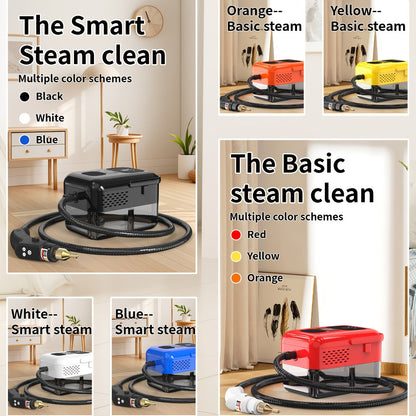 Handheld Steam Cleaner 2500W High Pressure for Home Kitchen Grease Sofa Air Conditioner Washing Machine Floor Tile Bathroom