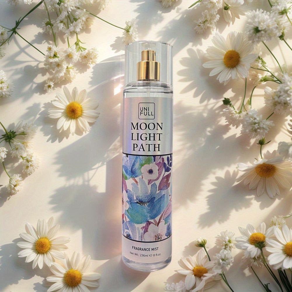 Body Mist Perfume Spray 8oz – 12 Scents Floral Hair & Body Fragrance for Women, Rose, Cherry Blossom, Beach, Long-Lasting Light Scent, Unisex Daily Wear Gift